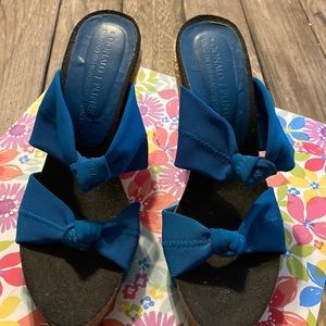 COPY - Cobalt blue wedge 7.5 Donald Pliner